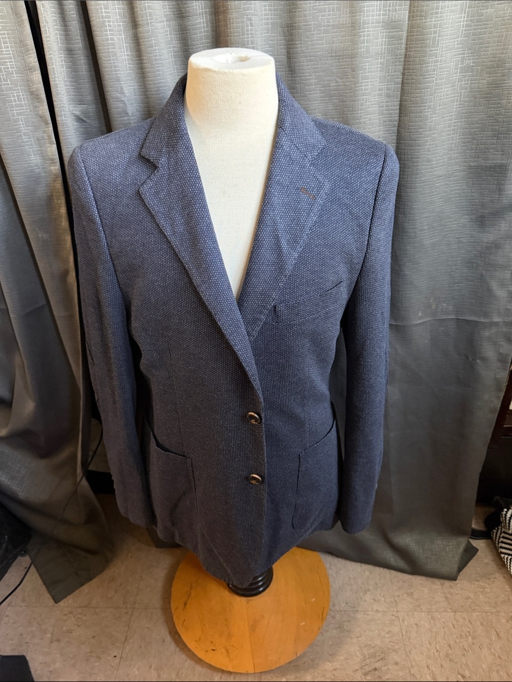 Oxford Navy Textured Blazer